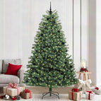 240 cm / Groen / met LEDs en zwarte ballen