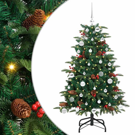 Kunstkerstboom Groen 150 cm PVC en Metaal en Plastic