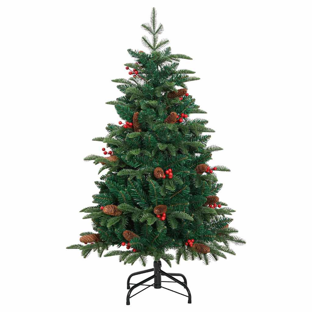 Kunstkerstboom Groen 150 cm PVC en Metaal en Plastic