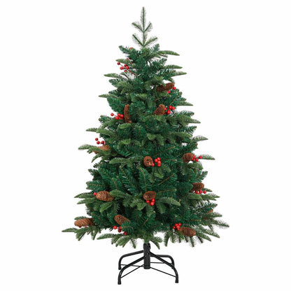Kunstkerstboom Groen 150 cm PVC en Metaal en Plastic