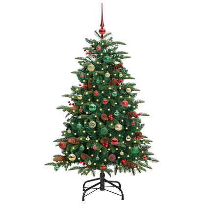 Kunstkerstboom Groen 150 cm PVC en Metaal en Plastic