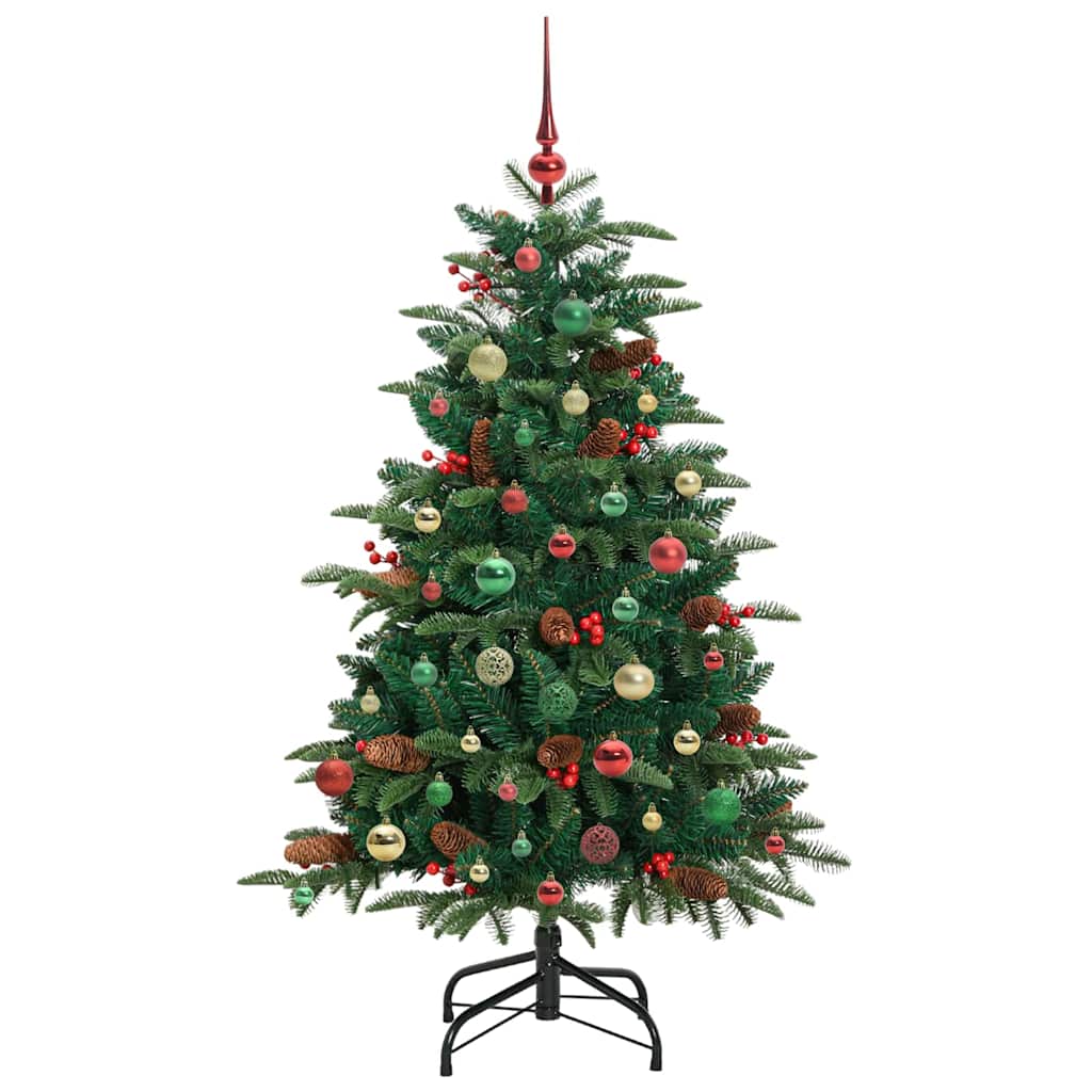 Kunstkerstboom Groen 150 cm PVC en Metaal en Plastic