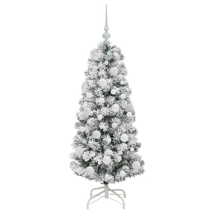 Kunstmatige Inklapbare Kerstboom 150 Led's Groen En Wit