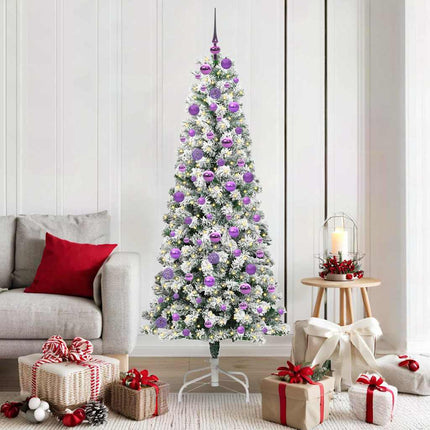 Kunstmatige Inklapbare Kerstboom 150 Led's Groen En Wit
