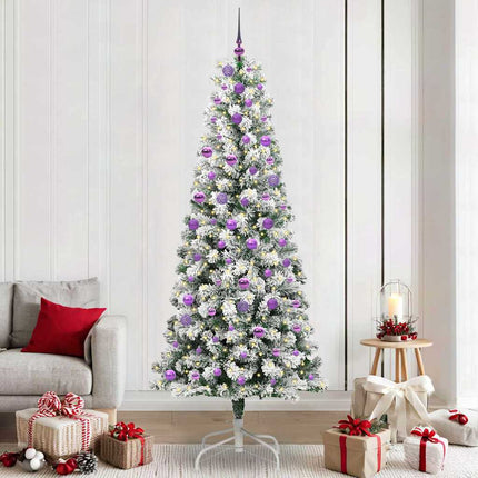 Kunstmatige Inklapbare Kerstboom 150 Led's Groen En Wit