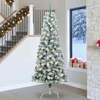 240 cm / met LEDs en blauwe ballen