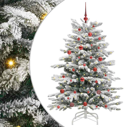 Kunstmatige Inklapbare Kerstboom Wit 150 cm PE en PVC