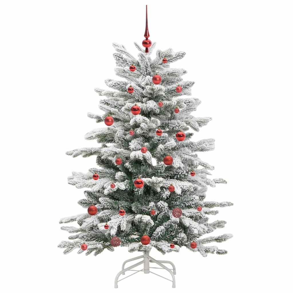 Kunstmatige Inklapbare Kerstboom Wit 150 cm PE en PVC