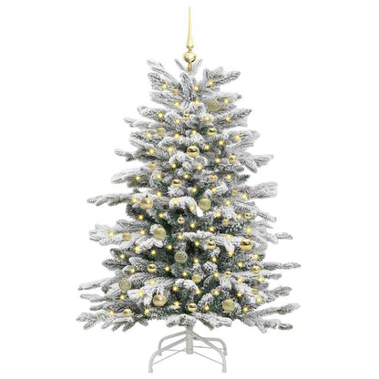 Kunstmatige Inklapbare Kerstboom Wit 150 cm PE en PVC
