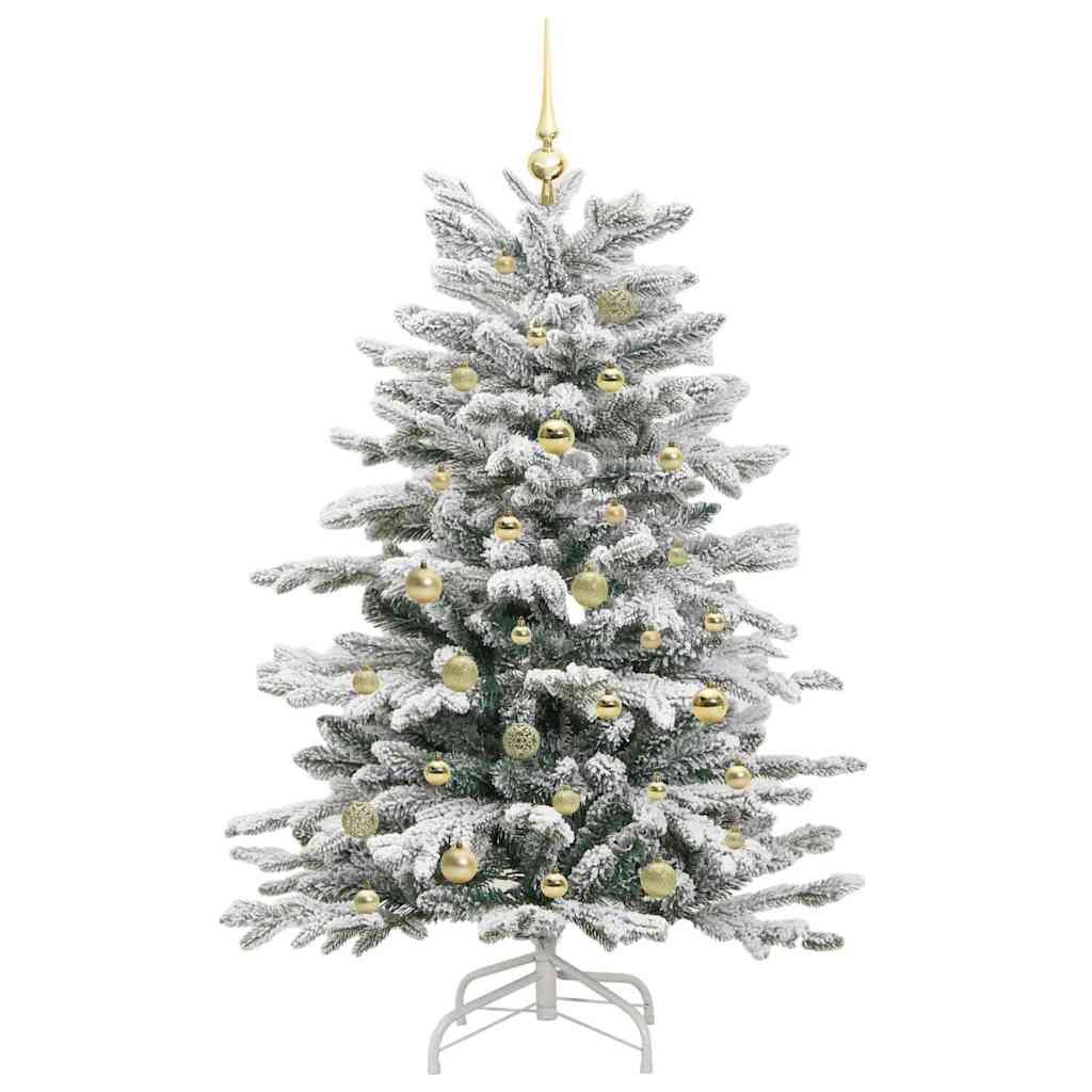 Kunstmatige Inklapbare Kerstboom Wit 150 cm PE en PVC