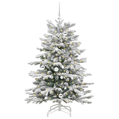 Kunstmatige Inklapbare Kerstboom Wit 150 cm PE en PVC