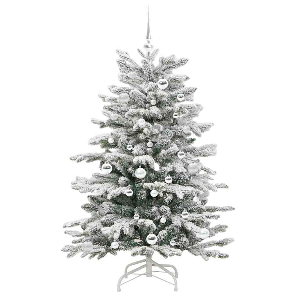 Kunstmatige Inklapbare Kerstboom Wit 150 cm PE en PVC