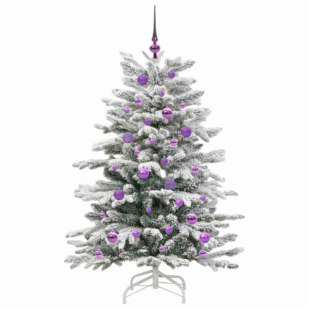 Kunstmatige Inklapbare Kerstboom Wit 150 cm PE en PVC