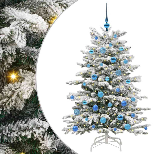 Kunstmatige Inklapbare Kerstboom Wit 150 cm PE en PVC