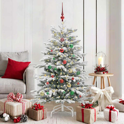 Kunstmatige Inklapbare Kerstboom Wit 150 cm PE en PVC