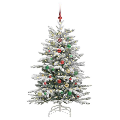 Kunstmatige Inklapbare Kerstboom Wit 150 cm PE en PVC