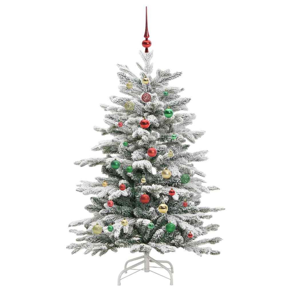 Kunstmatige Inklapbare Kerstboom Wit 150 cm PE en PVC