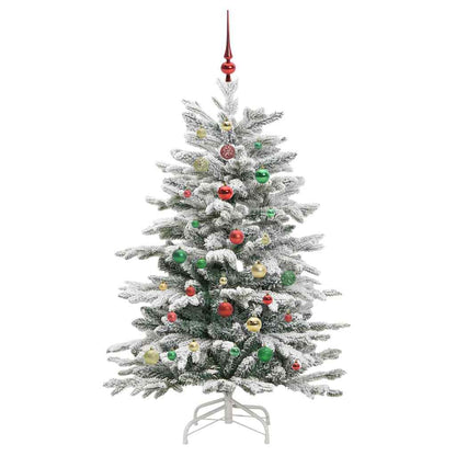 Kunstmatige Inklapbare Kerstboom Wit 150 cm PE en PVC