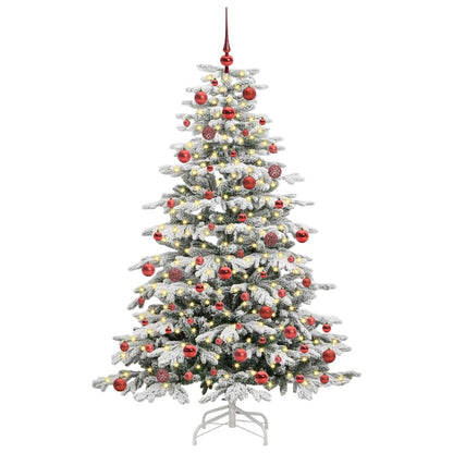 Kunstmatige Inklapbare Kerstboom Wit 180 cm PE en PVC