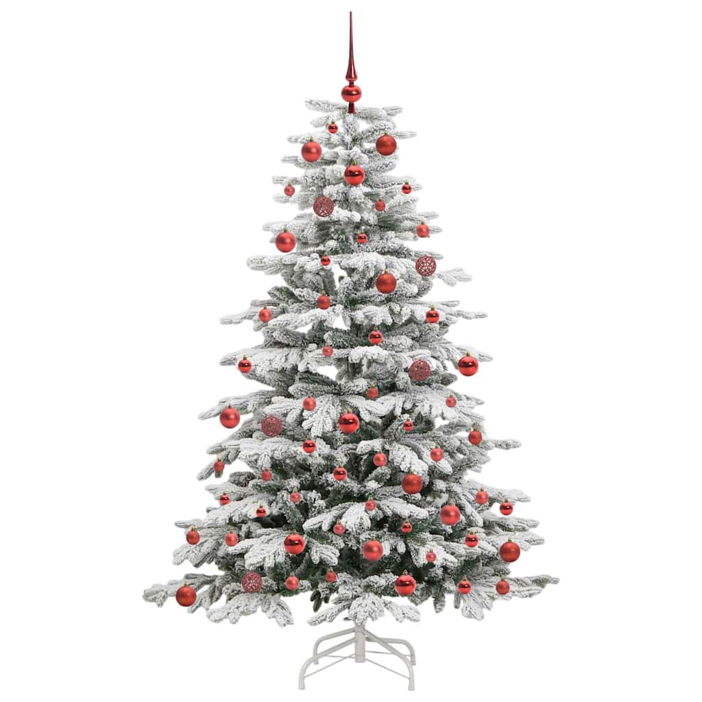Kunstmatige Inklapbare Kerstboom Wit 180 cm PE en PVC