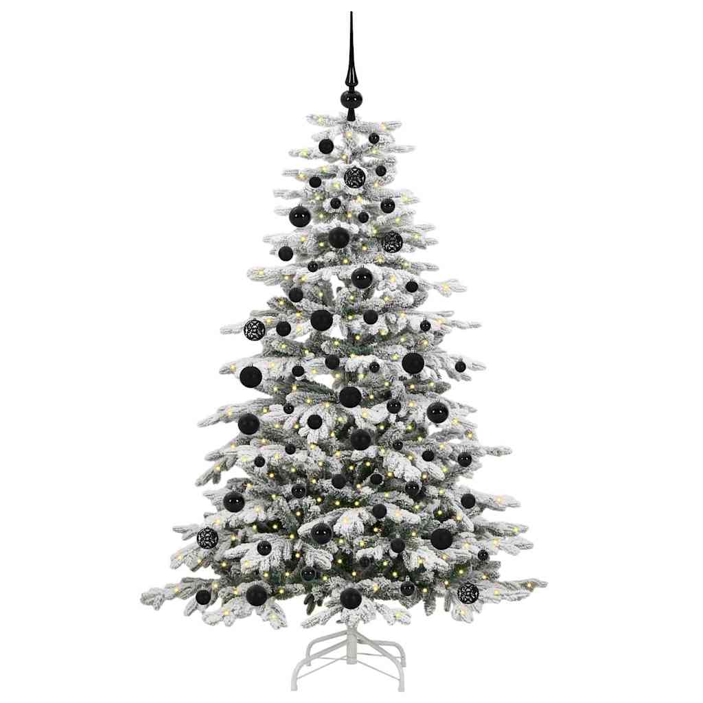 Kunstmatige Inklapbare Kerstboom Wit 180 cm PE en PVC