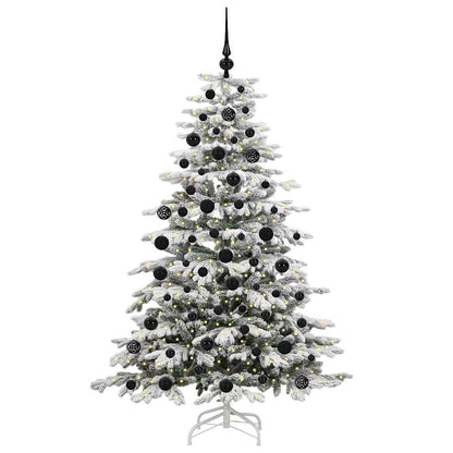 Kunstmatige Inklapbare Kerstboom Wit 180 cm PE en PVC