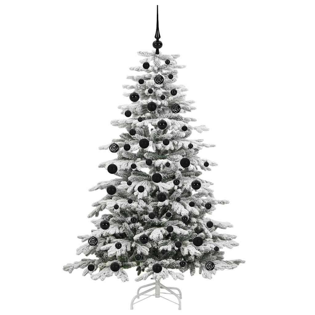 Kunstmatige Inklapbare Kerstboom Wit 180 cm PE en PVC