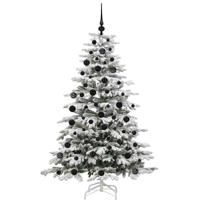 Kunstmatige Inklapbare Kerstboom Wit 180 cm PE en PVC