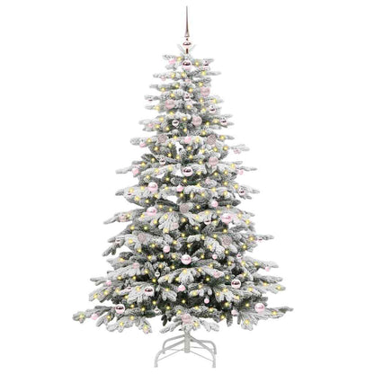 Kunstmatige Inklapbare Kerstboom Wit 180 cm PE en PVC