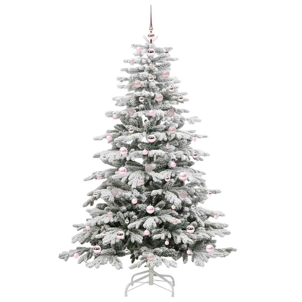 Kunstmatige Inklapbare Kerstboom Wit 180 cm PE en PVC