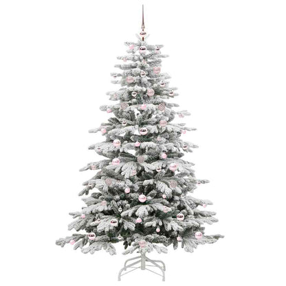 Kunstmatige Inklapbare Kerstboom Wit 180 cm PE en PVC