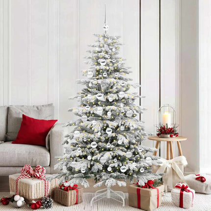 Kunstmatige Inklapbare Kerstboom Wit Pe En Pvc