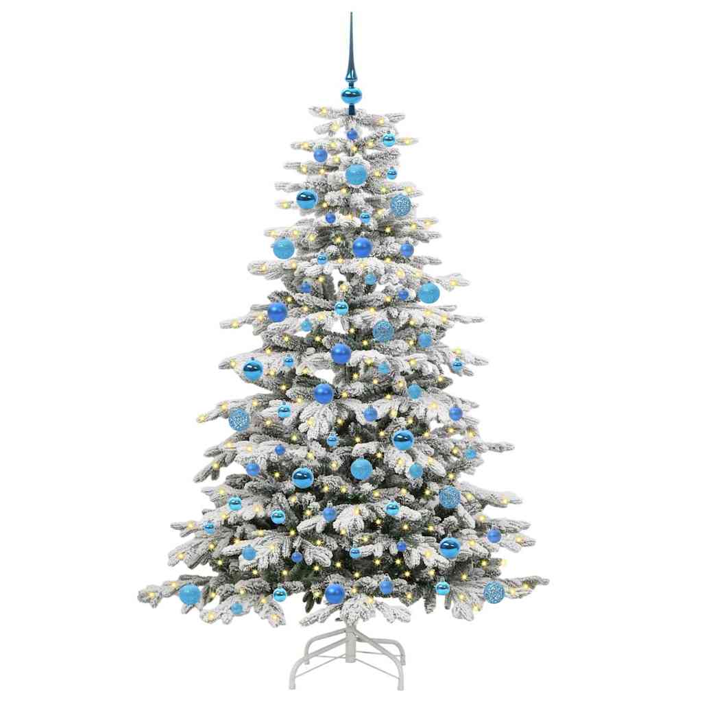 Kunstmatige Inklapbare Kerstboom Wit 180 cm PE en PVC