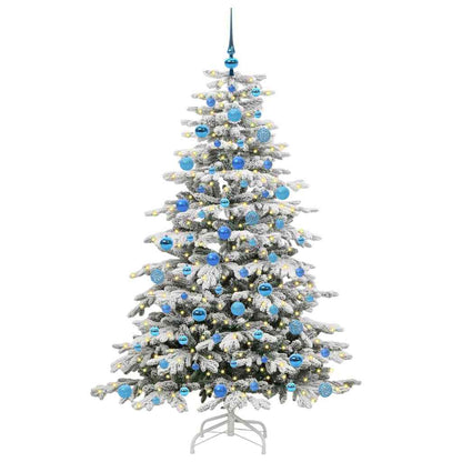 Kunstmatige Inklapbare Kerstboom Wit 180 cm PE en PVC