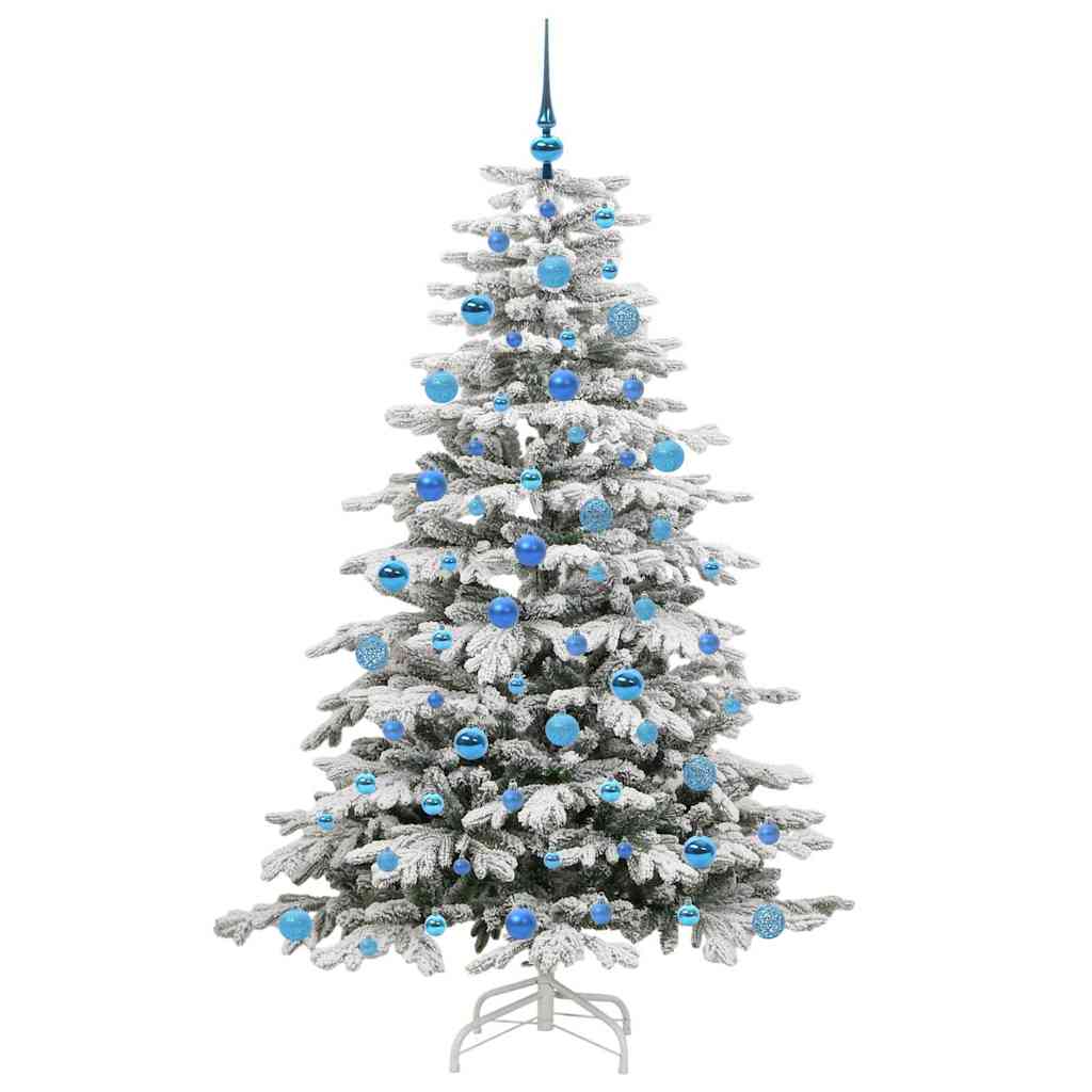 Kunstmatige Inklapbare Kerstboom Wit 180 cm PE en PVC