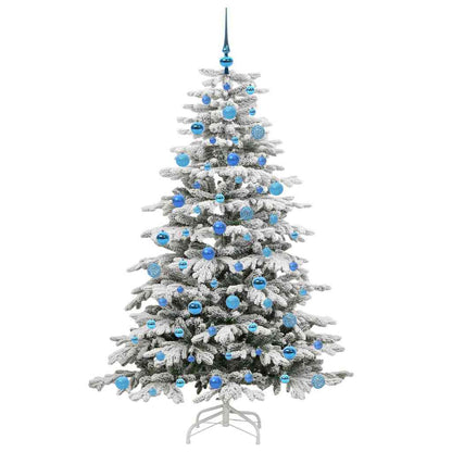 Kunstmatige Inklapbare Kerstboom Wit 180 cm PE en PVC