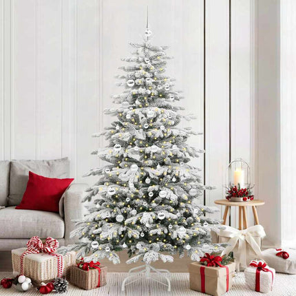 Kunstmatige Inklapbare Kerstboom Wit Pe En Pvc