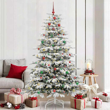 Kunstmatige Inklapbare Kerstboom Wit Pe En Pvc