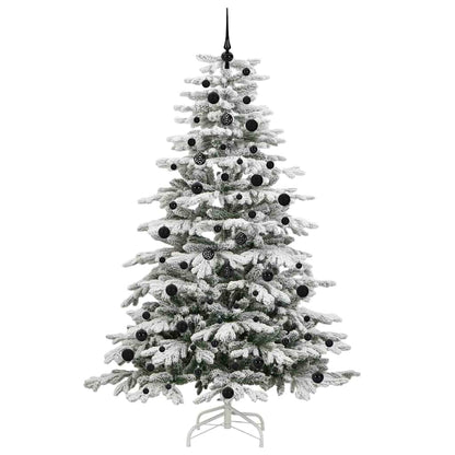 Kunstmatige Inklapbare Kerstboom Wit 240 cm PE en PVC