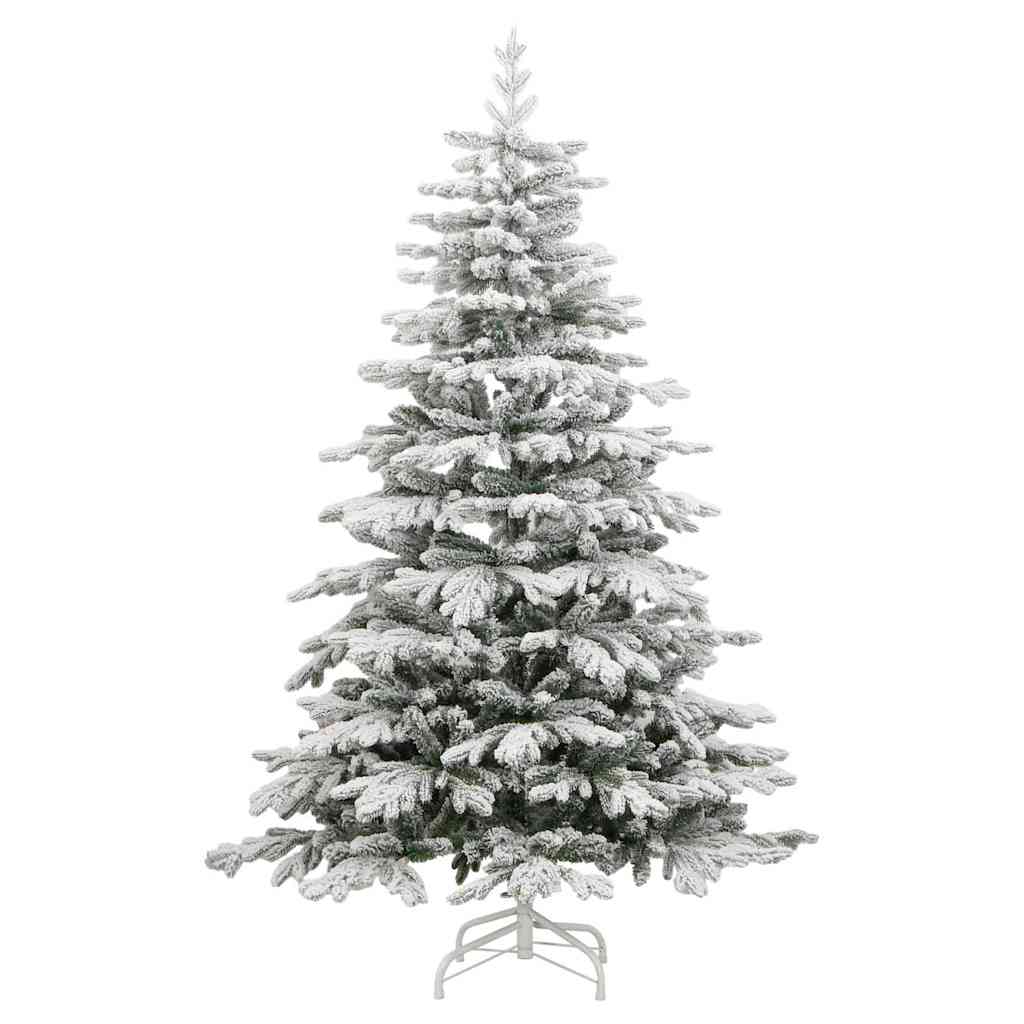 Kunstmatige Inklapbare Kerstboom Wit 240 cm PE en PVC