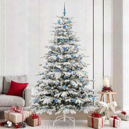 Kunstmatige Inklapbare Kerstboom Wit Pe En Pvc