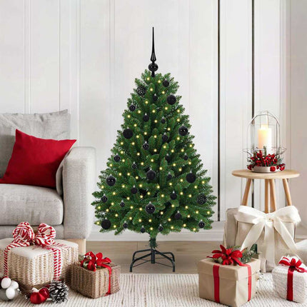 Kunstkerstboom 120 Cm 150 Led's Warmwit Pvc En Staal