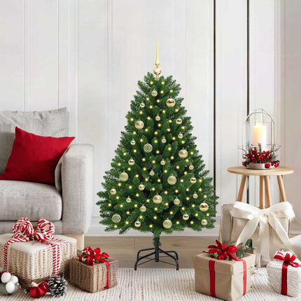 Kunstkerstboom 120 Cm 150 Led's Warmwit Pvc En Staal