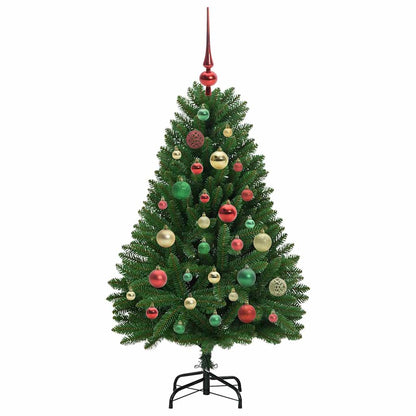 Kunstkerstboom met 150 LED Groen 120 cm PVC en Metaal