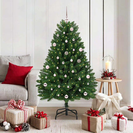 Kunstkerstboom 120 Cm 150 Led's Warmwit Pvc En Staal