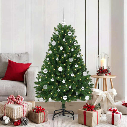 Kunstkerstboom 120 Cm 150 Led's Warmwit Pvc En Staal