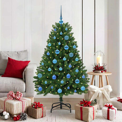Kunstkerstboom 120 Cm 150 Led's Warmwit Pvc En Staal