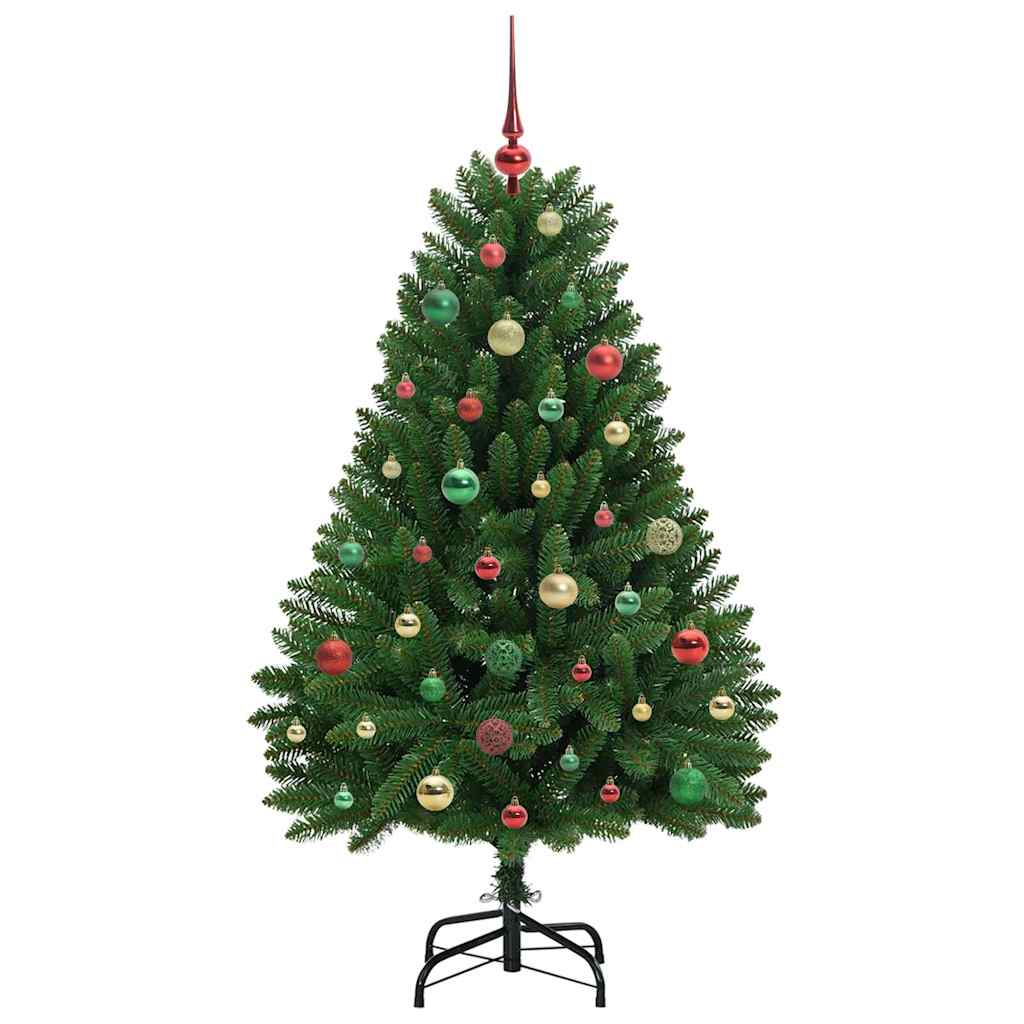 Kunstkerstboom met 150 LED Groen 150 cm PVC en Metaal