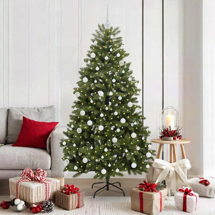 Kunstkerstboom 120 Cm 150 Led's Warmwit Pvc En Staal