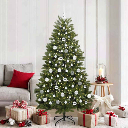 Kunstkerstboom 120 Cm 150 Led's Warmwit Pvc En Staal